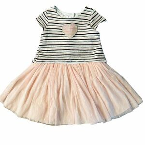 PIPPA & JULIE - GIRLS PRETTY BLACK & PINK DRESS